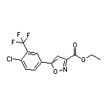 Ethyl 5-[4-Chloro-3-(trifluoromethyl)phenyl]isoxazole-3-carboxylate