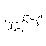 5-(5-Bromo-2,4-difluorophenyl)isoxazole-3-carboxylic Acid