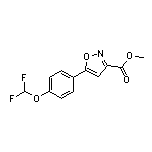 Methyl 5-[4-(Difluoromethoxy)phenyl]isoxazole-3-carboxylate