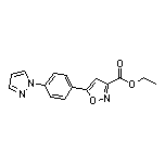 Ethyl 5-[4-(1-Pyrazolyl)phenyl]isoxazole-3-carboxylate