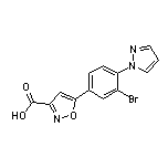 5-[3-Bromo-4-(1-pyrazolyl)phenyl]isoxazole-3-carboxylic Acid