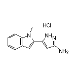 3-Amino-5-(1-methyl-2-indolyl)pyrazole Hydrochloride