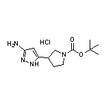 5-Amino-3-(1-Boc-3-pyrrolidinyl)pyrazole Hydrochloride