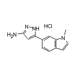 3-Amino-5-(1-methyl-6-indolyl)pyrazole Hydrochloride