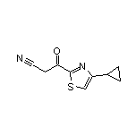 3-(4-Cyclopropyl-2-thiazolyl)-3-oxopropanenitrile