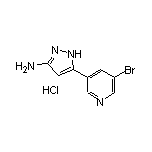 3-Amino-5-(5-bromo-3-pyridyl)pyrazole Hydrochloride