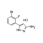 3-Amino-5-(3-bromo-2-fluorophenyl)pyrazole Hydrochloride