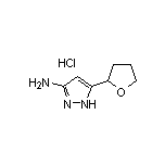 3-Amino-5-(2-tetrahydrofuryl)-1H-pyrazole Hydrochloride