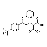 2-[3-Oxo-1-phenyl-3-[4-(trifluoromethyl)phenyl]propyl]malonic Acid