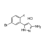 3-Amino-5-(5-bromo-2-iodophenyl)pyrazole Hydrochloride