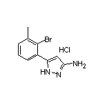 3-Amino-5-(2-bromo-3-methylphenyl)pyrazole Hydrochloride