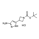 3-Amino-5-(1-Boc-3-azetidinyl)pyrazole Hydrochloride