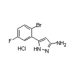 3-Amino-5-(2-bromo-5-fluorophenyl)pyrazole Hydrochloride