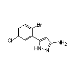 3-Amino-5-(2-bromo-5-chlorophenyl)pyrazole