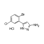 3-Amino-5-(2-bromo-5-chlorophenyl)pyrazole Hydrochloride