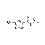 3-Amino-5-(5-methyl-2-thiazolyl)pyrazole