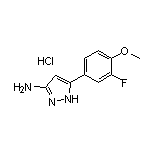 3-Amino-5-(3-fluoro-4-methoxyphenyl)pyrazole Hydrochloride