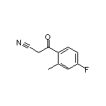 3-(4-Fluoro-2-methylphenyl)-3-oxopropanenitrile