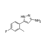 3-Amino-5-(4-fluoro-2-methylphenyl)pyrazole