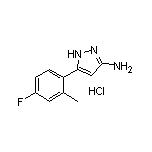 3-Amino-5-(4-fluoro-2-methylphenyl)pyrazole Hydrochloride