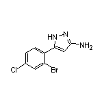 3-Amino-5-(2-bromo-4-chlorophenyl)pyrazole