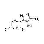 3-Amino-5-(2-bromo-4-chlorophenyl)pyrazole Hydrochloride