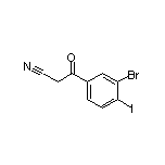 3-(3-Bromo-4-iodophenyl)-3-oxopropanenitrile