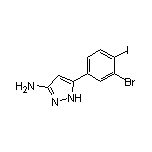 3-Amino-5-(3-bromo-4-iodophenyl)pyrazole