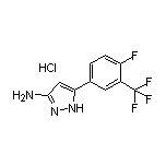 3-Amino-5-[4-fluoro-3-(trifluoromethyl)phenyl]pyrazole Hydrochloride