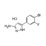 3-Amino-5-(4-bromo-3-fluorophenyl)pyrazole Hydrochloride