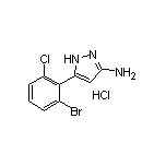 3-Amino-5-(2-bromo-6-chlorophenyl)pyrazole Hydrochloride