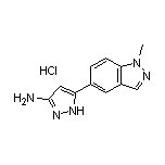 3-Amino-5-(1-methyl-5-indazolyl)pyrazole Hydrochloride