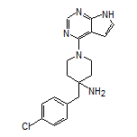 4-(4-Chlorobenzyl)-1-(7H-pyrrolo[2,3-d]pyrimidin-4-yl)piperidin-4-amine