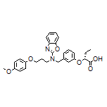 (R)-2-[3-[(Benzo[d]oxazol-2-yl[3-(4-methoxyphenoxy)propyl]amino]methyl]phenoxy]butanoic Acid