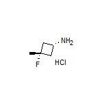 cis-3-Fluoro-3-methylcyclobutanamine Hydrochloride