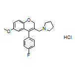 1-[[4-(4-Fluorophenyl)-6-methoxy-2H-chromen-3-yl]methyl]pyrrolidine Hydrochloride
