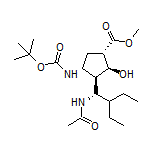 (1S,2S,3R,4R)-METHYL 3-((S)-1-ACETAMIDO-2-ETHYLBUTYL)-4-(TERT-BUTOXYCARBONYLAMINO)-2-HYDROXYCYCLOPENTANECARBOXYLATE