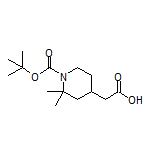 1-Boc-2,2-dimethylpiperidine-4-acetic Acid