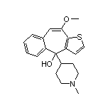 10-Methoxy-4-(1-methyl-4-piperidyl)-4H-benzo[4,5]cyclohepta[1,2-b]thiophen-4-ol