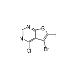 5-Bromo-4-chloro-6-iodothieno[2,3-d]pyrimidine