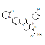1-(4-Chlorophenyl)-7-oxo-6-[4-(2-oxo-1-piperidyl)phenyl]-4,5,6,7-tetrahydro-1H-pyrazolo[3,4-c]pyridine-3-carboxamide