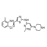 N-(2-Chloro-6-methylphenyl)-2-[[2-methyl-6-(1-piperazinyl)-4-pyrimidinyl]amino]thiazole-5-carboxamide