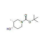 (3R,4S)-1-Boc-3-methylpiperidin-4-ol