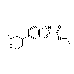 Ethyl 5-(2,2-Dimethyl-4-tetrahydropyranyl)indole-2-carboxylate