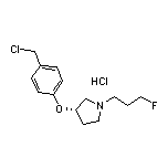 (S)-3-[4-(Chloromethyl)phenoxy]-1-(3-fluoropropyl)pyrrolidine Hydrochloride