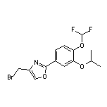 4-(Bromomethyl)-2-[4-(difluoromethoxy)-3-isopropoxyphenyl]oxazole