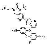 4-[5-Amino-2-[[2-[5-[[Boc(2-methoxyethyl)amino]methyl]-2-pyridyl]-7-thieno[3,2-b]pyridyl]oxy]phenoxy]-3-fluoroaniline