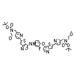 (tert-Butoxy)-N-[[6-[7-[[4-[2-[5-[[(tert-butoxy)-N-(2-methoxyethyl)carbonylamino]methyl](2-pyridyl)]thieno[3,2-b]pyridin-7-yloxy]-3-fluorophenyl]amino]thieno[4,5-b]pyridin-2-yl](3-pyridyl)]methyl]-N-(2-methoxyethyl)carboxamide