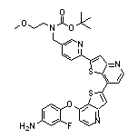 4-[[2’-[5-[[Boc(2-methoxyethyl)amino]methyl]-2-pyridyl]-[2,7’-bithieno[3,2-b]pyridin]-7-yl]oxy]-3-fluoroaniline