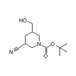 1-Boc-5-(hydroxymethyl)piperidine-3-carbonitrile